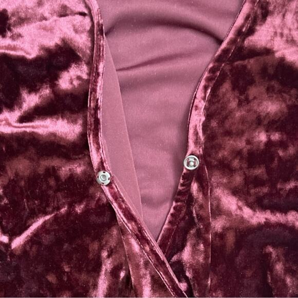 Wrangler Retro Crushed Velvet Surplus Top Whimsygoth Bohowitch Size S - Picture 8 of 11